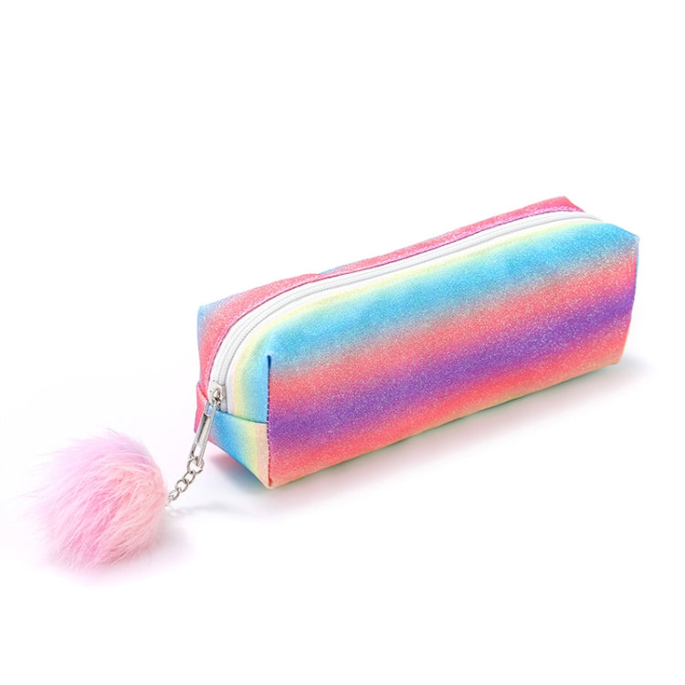 Rainbow Glitter Pen Bag Shimmering Pencil Bag Make-up bag
