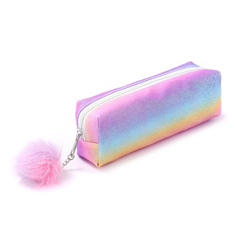 Rainbow Glitter Pen Bag Shimmering Pencil Bag Make-up bag
