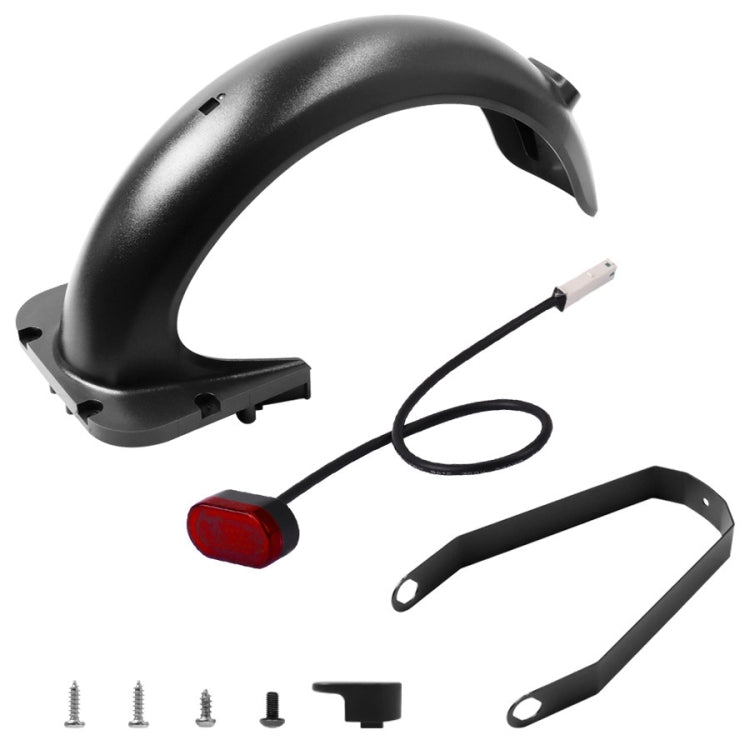 X0255 Electric Scooter Rear Push Board With Taill Light For Ninebot Max G30(Black)