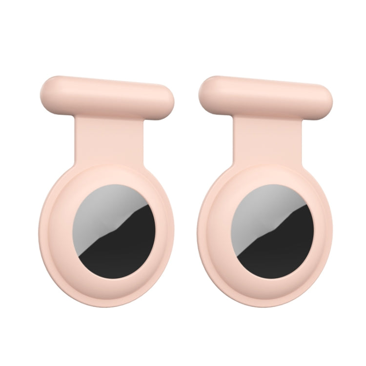 2PCS Tracking Anti-Lost Locator Pin Silicone Cover For Apple Airtag
