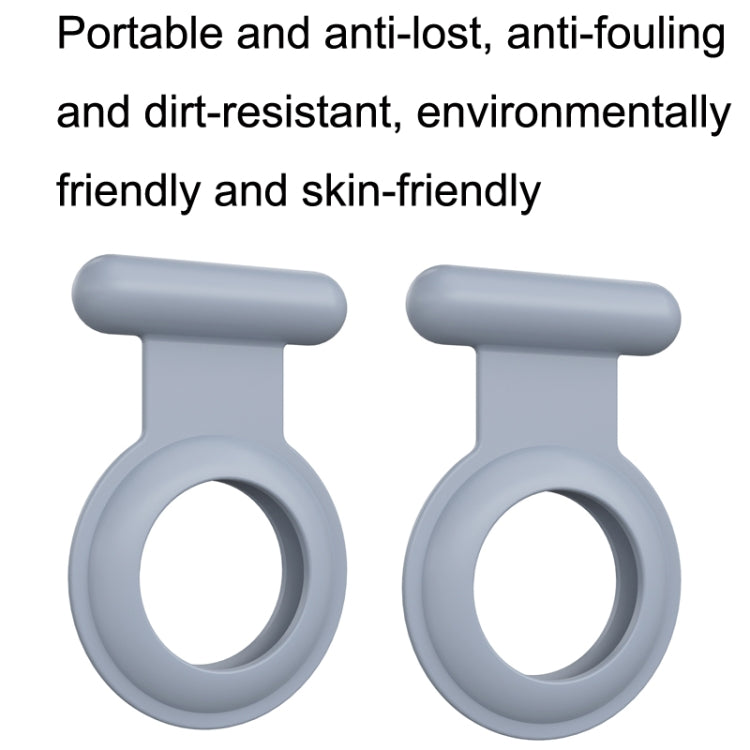 2PCS Tracking Anti-Lost Locator Pin Silicone Cover For Apple Airtag