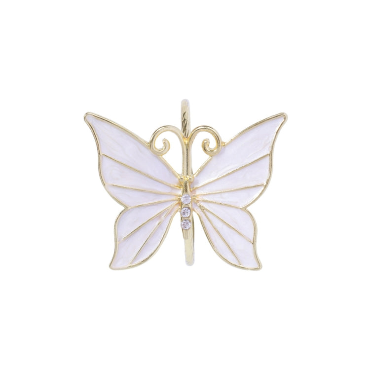 2 PCS Western Restaurant Alloy Butterfly Napkin Ring