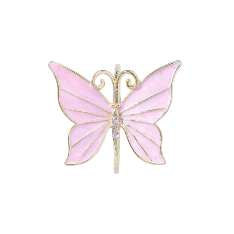 2 PCS Western Restaurant Alloy Butterfly Napkin Ring