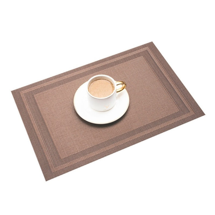 Household PVC Woven Western Dining Table Insulation Mat