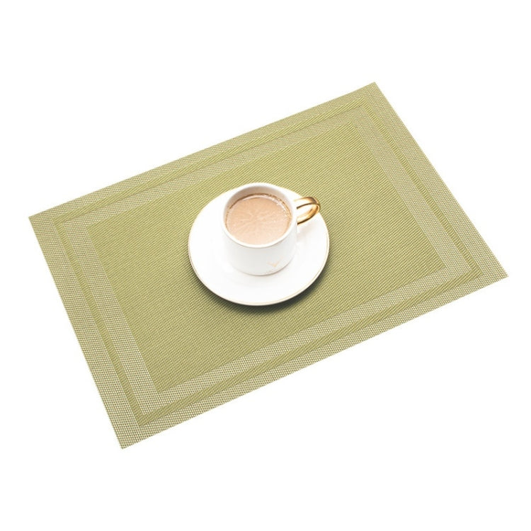 Household PVC Woven Western Dining Table Insulation Mat