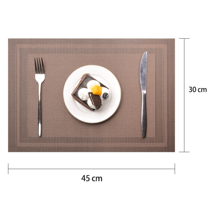 Household PVC Woven Western Dining Table Insulation Mat