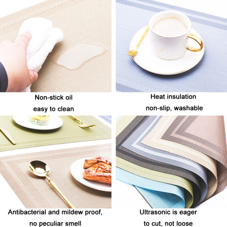 Household PVC Woven Western Dining Table Insulation Mat