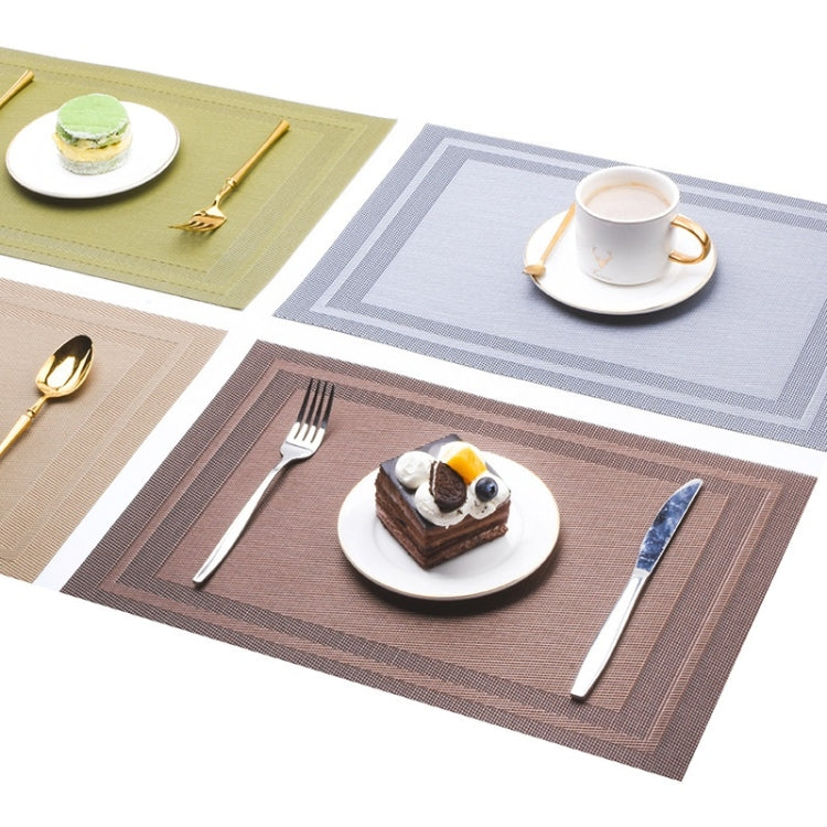 Household PVC Woven Western Dining Table Insulation Mat