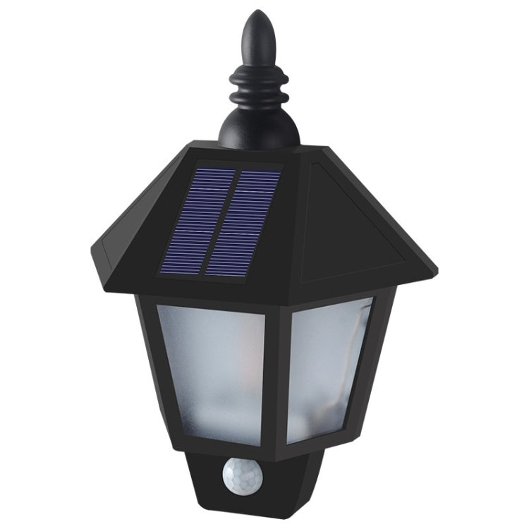 Solar Hexagon Wall Light Waterproof Smart Sensor Balcony Light,Style: Human Body Induction