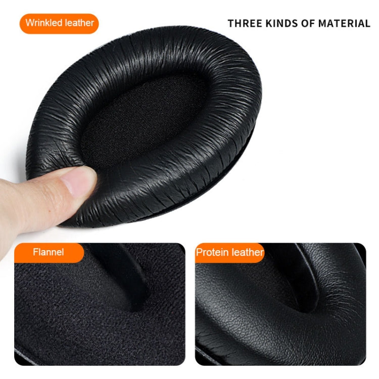 2 PCS Breathable Foam Headphone Sleeves Earmuffs For Sennheiser HD200 Pro, Spec: Velvet