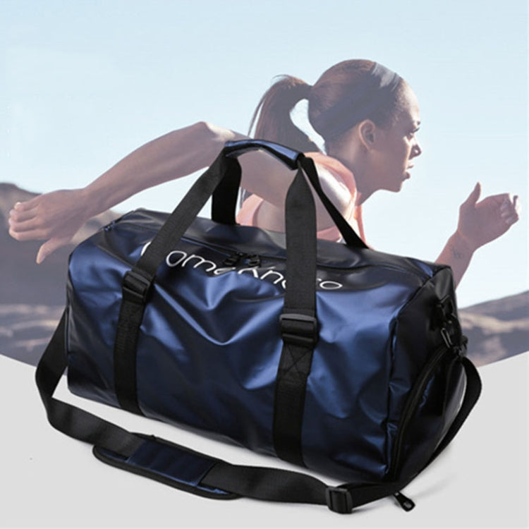 B-316 Large Capacity Glossy Waterproof Fitness Bag Luggage Bag