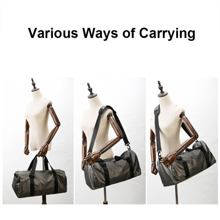 B-316 Large Capacity Glossy Waterproof Fitness Bag Luggage Bag