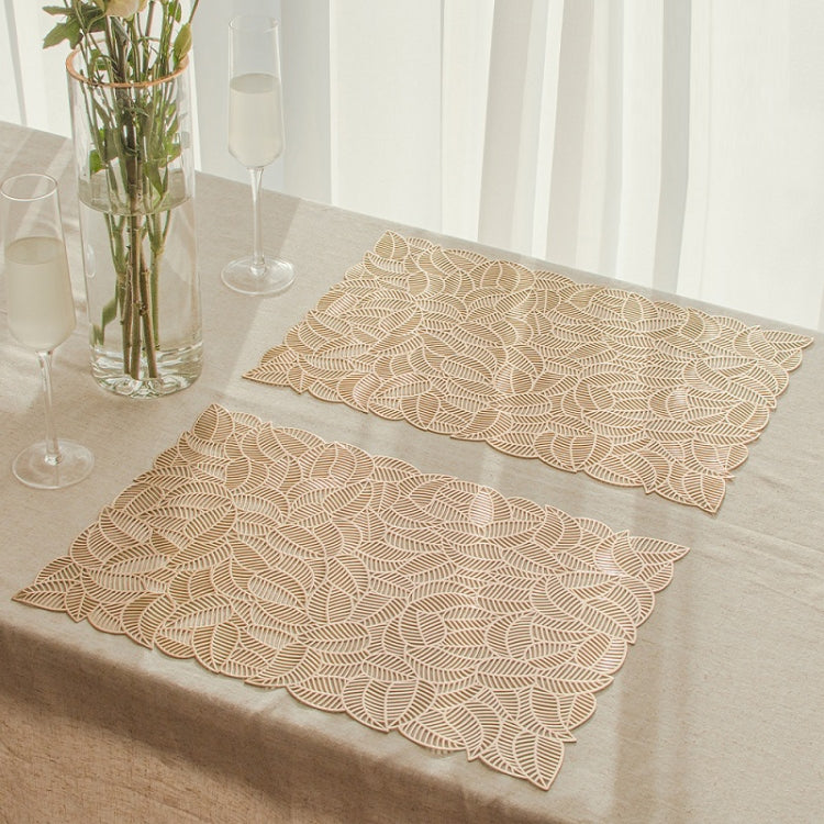 6 PCS Hollow PVC Table Top Durable Insulated Placemat