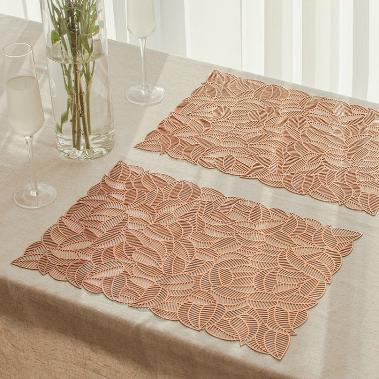 6 PCS Hollow PVC Table Top Durable Insulated Placemat
