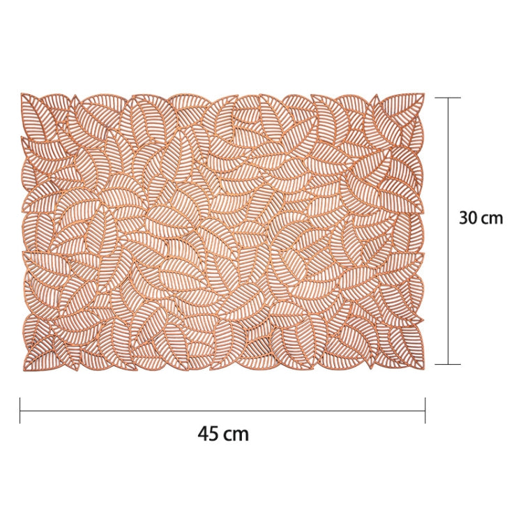 6 PCS Hollow PVC Table Top Durable Insulated Placemat