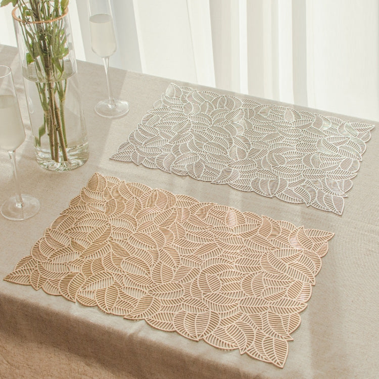6 PCS Hollow PVC Table Top Durable Insulated Placemat
