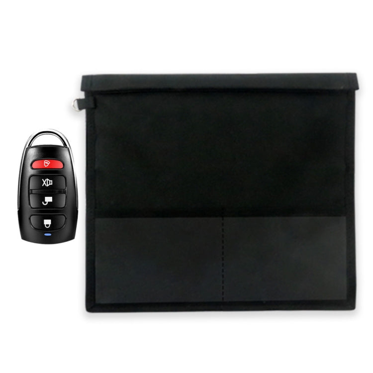 Car Key Signal Shielding Bag Tablet Mobile Phone Privacy Protective Cover Small(Black)