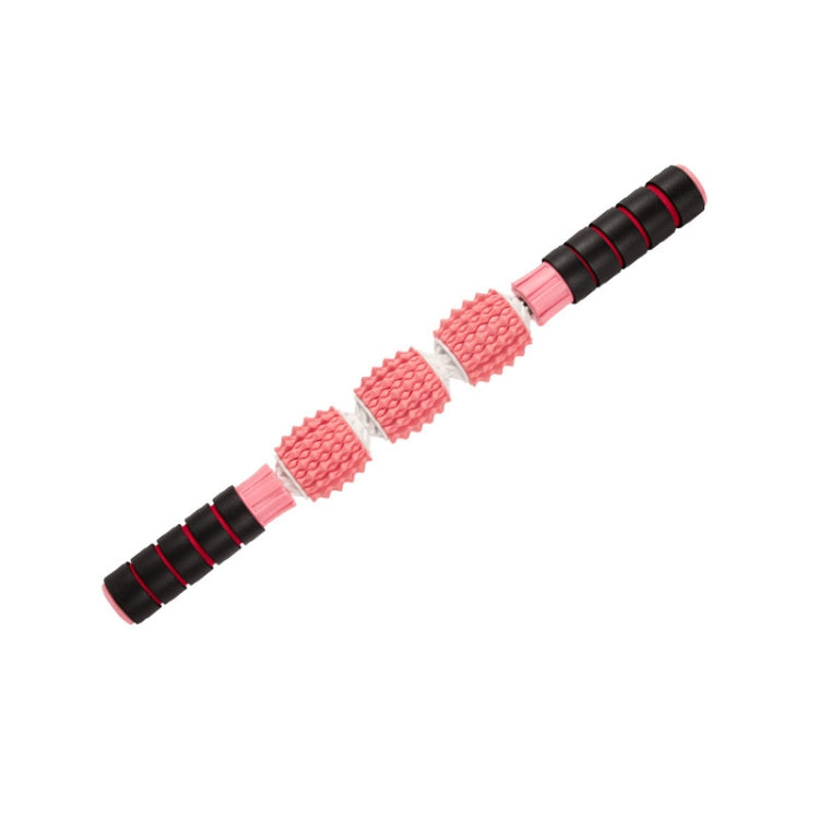Three-ball Mace Three-wheeled Hand-held Yoga Massage Stick