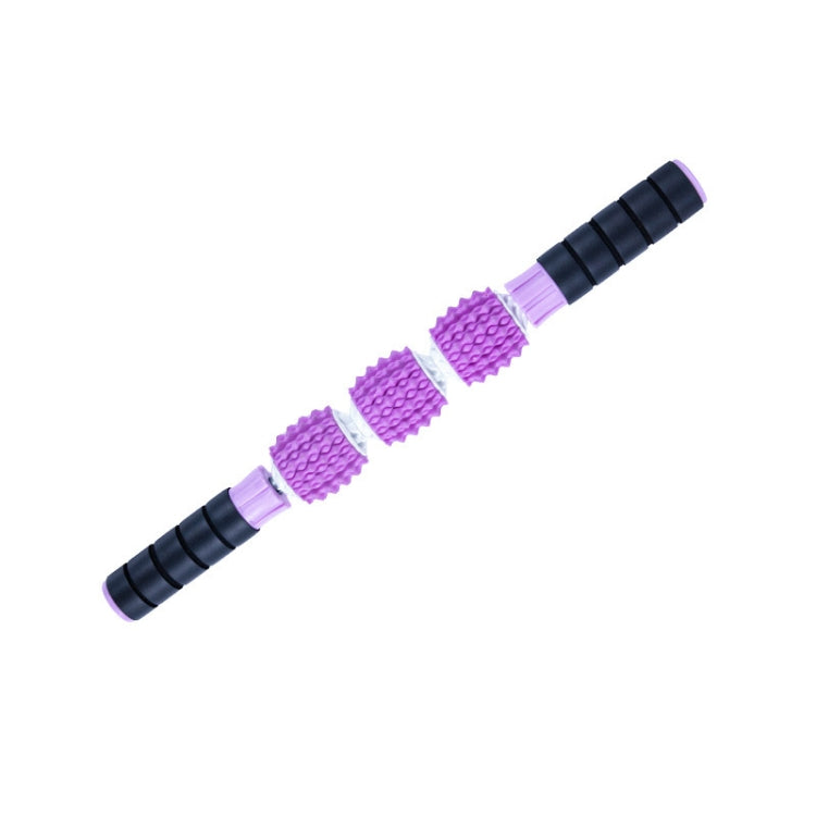 Three-ball Mace Three-wheeled Hand-held Yoga Massage Stick