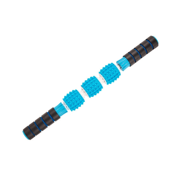 Three-ball Mace Three-wheeled Hand-held Yoga Massage Stick