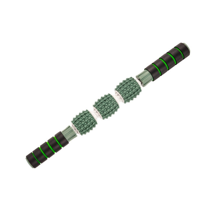 Three-ball Mace Three-wheeled Hand-held Yoga Massage Stick