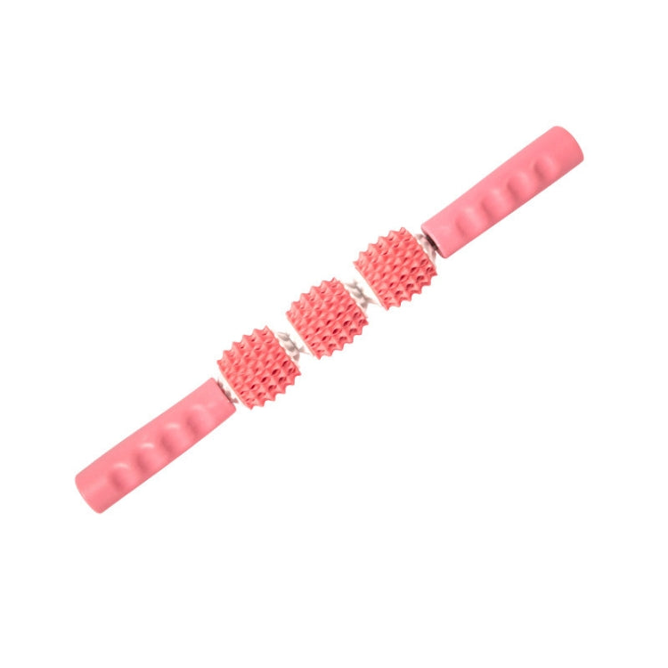 Three-ball Mace Three-wheeled Hand-held Yoga Massage Stick