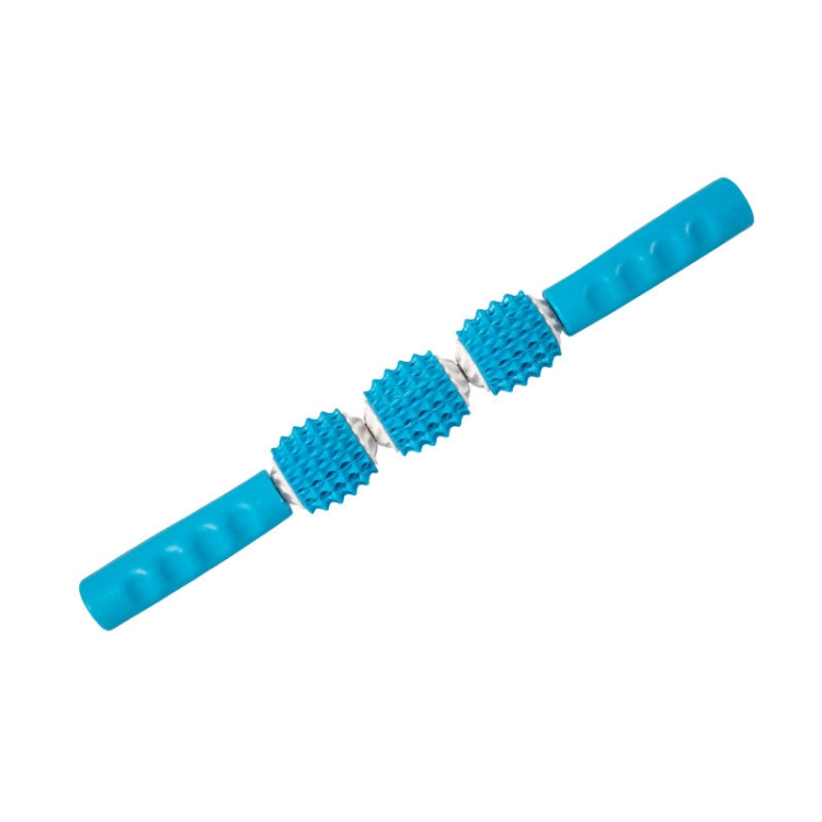 Three-ball Mace Three-wheeled Hand-held Yoga Massage Stick