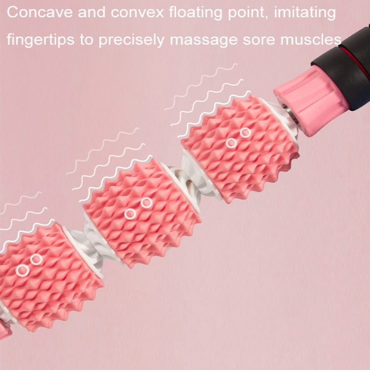 Three-ball Mace Three-wheeled Hand-held Yoga Massage Stick
