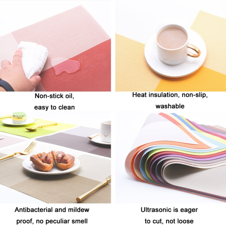5 PCS PVC Waterproof Oil-proof Dining Table Insulation Mat