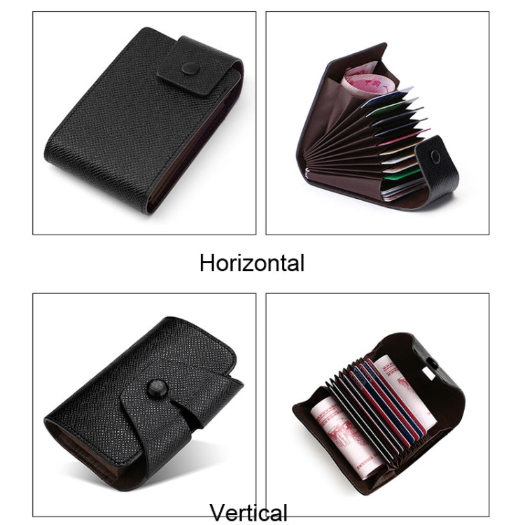 Organ Card Holder Large-capacity Card Sleeve For Men And Women, Color: Horizontal Blue