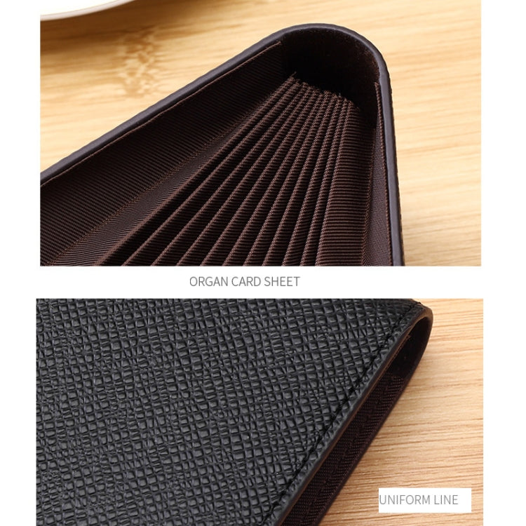 Organ Card Holder Large-capacity Card Sleeve For Men And Women, Color: Horizontal Blue