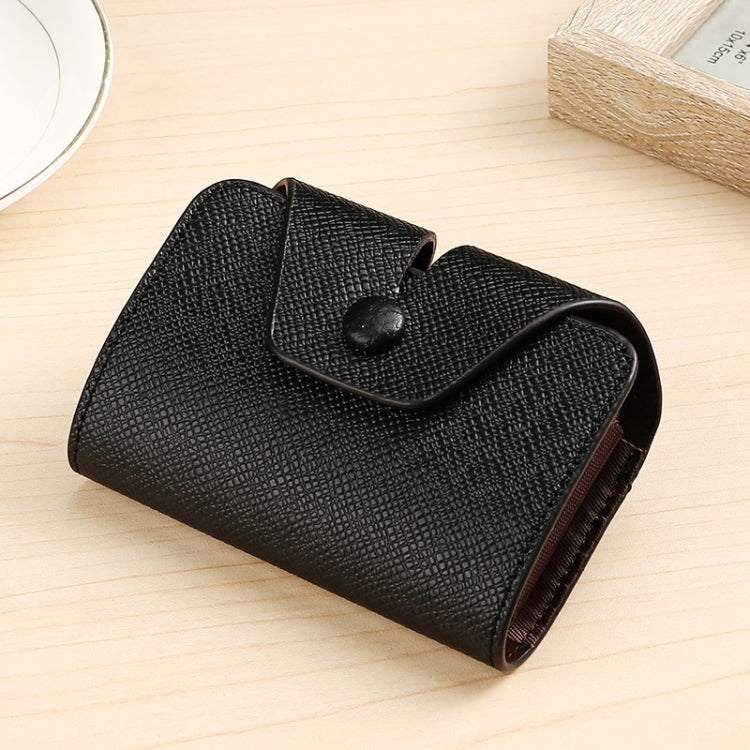 Organ Card Holder Large-capacity Card Sleeve For Men And Women, Color: Vertical  Black