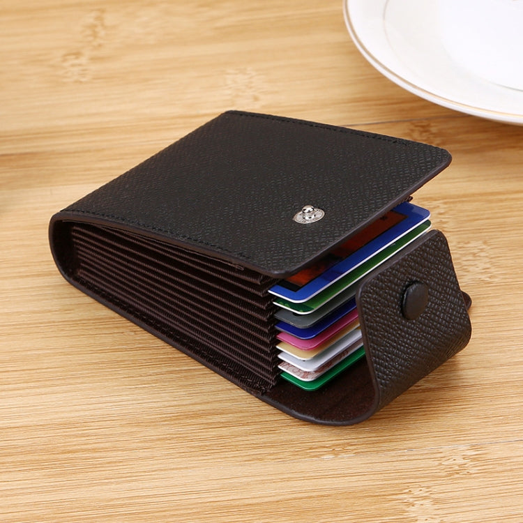 Organ Card Holder Large-capacity Card Sleeve For Men And Women, Color: Vertical  Black