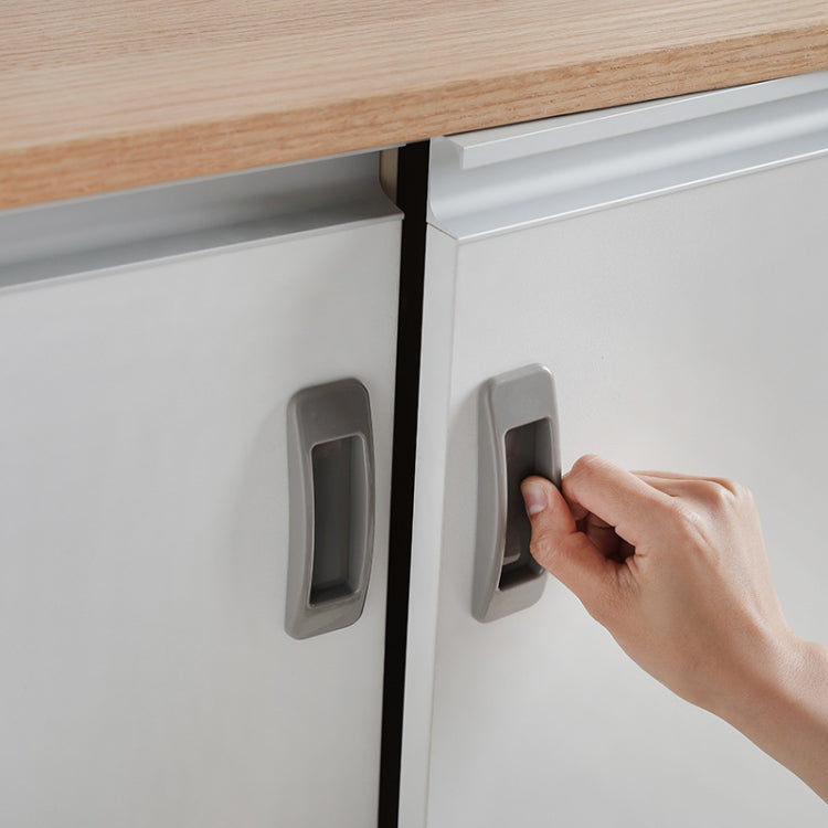 5 Sets Rectangular Paste Assist Door Windows Handle Refrigerator Cabinet Door Handle