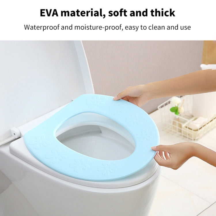 3 PCS High Foam EVA Waterproof Thickened O-Type Toilet Cushion, Size: 40x34.5cm