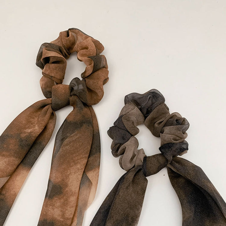 3 PCS Ink Painting Dyed Temperament Hair Rope Vintage Hair Accessories
