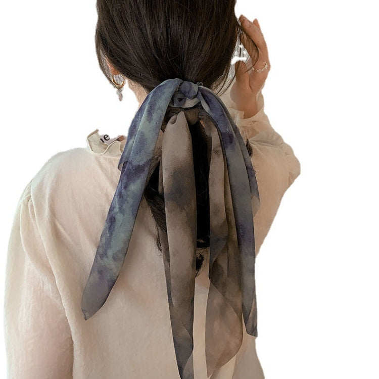 3 PCS Ink Painting Dyed Temperament Hair Rope Vintage Hair Accessories