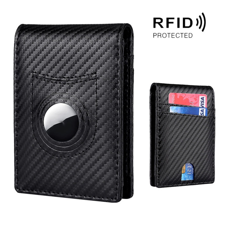 Tracker RFID Card Holder Leather Men Wallet for AirTag