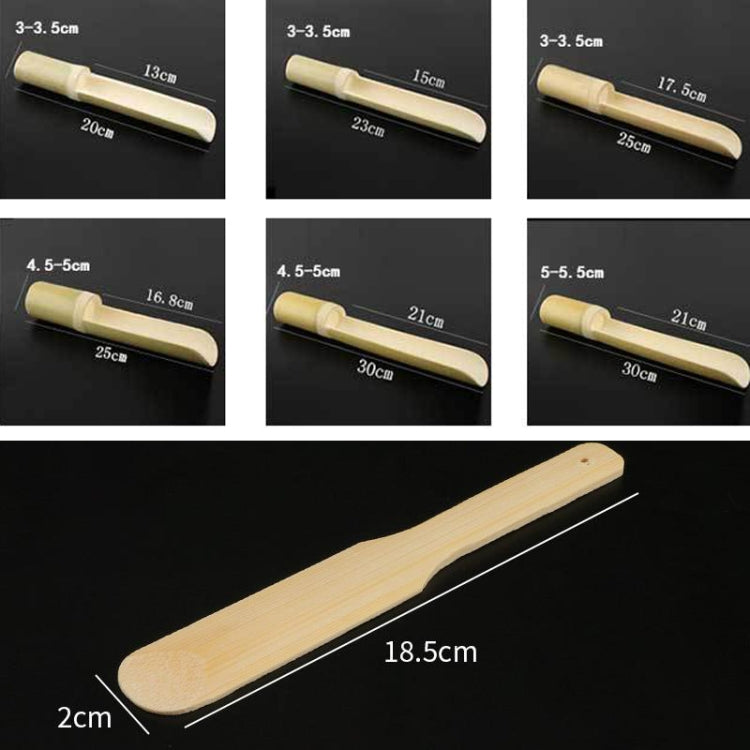 Shrimp Slip Spoon Bamboo Tube Hot Pot Restaurant Plate, Size: 4.5x25x16.8cm+Bamboo Slice