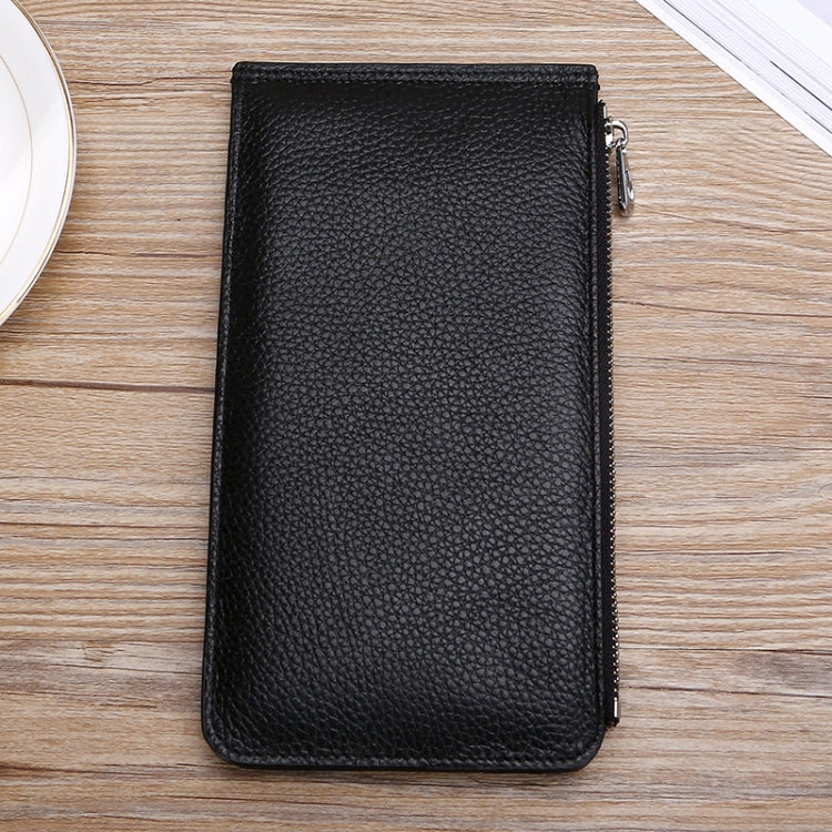 TP-165 First Layer Cowhide RFID Card Holder Long Wallet Multifunctional Mobile Phone Bag