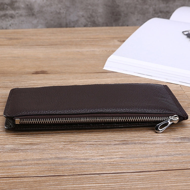 TP-165 First Layer Cowhide RFID Card Holder Long Wallet Multifunctional Mobile Phone Bag
