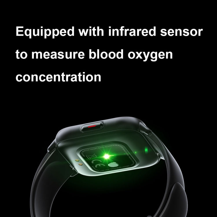 QS16Pro 1.69-Inch Health Monitoring Waterproof Smart Watch, Supports Body Temperature Detection, Color: Blue