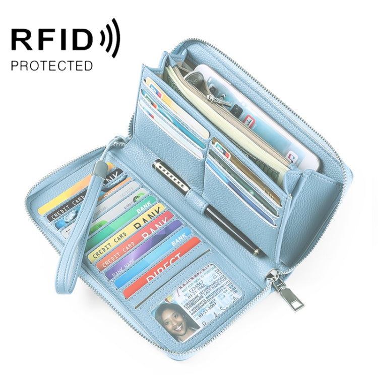 GLQ182 PU Long Type Wallet RFID Large Capacity Clutch Card Holder