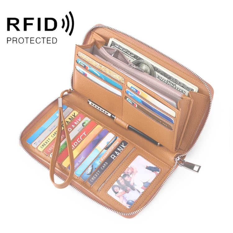 GLQ182 PU Long Type Wallet RFID Large Capacity Clutch Card Holder
