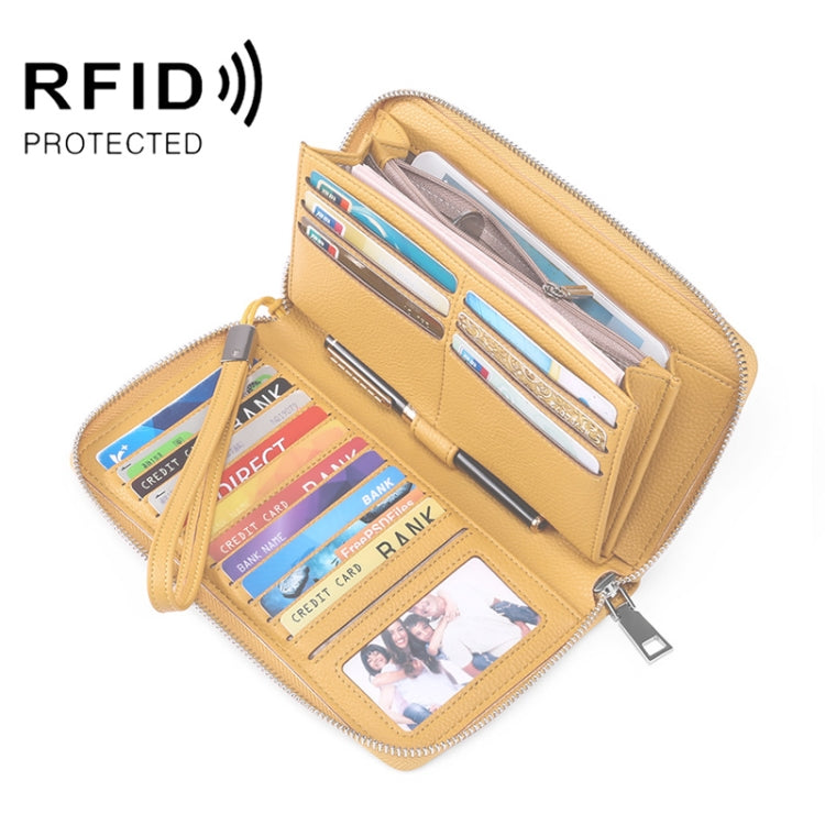 GLQ182 PU Long Type Wallet RFID Large Capacity Clutch Card Holder