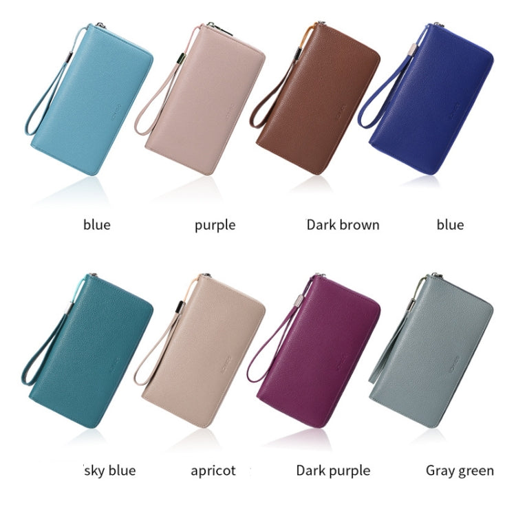 GLQ182 PU Long Type Wallet RFID Large Capacity Clutch Card Holder