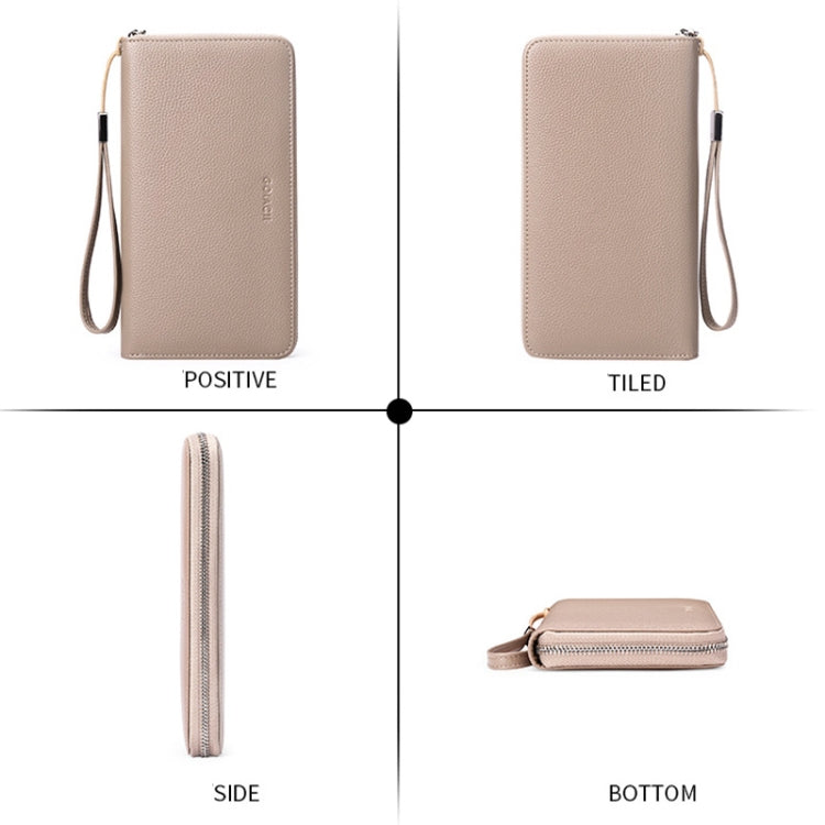 GLQ182 PU Long Type Wallet RFID Large Capacity Clutch Card Holder