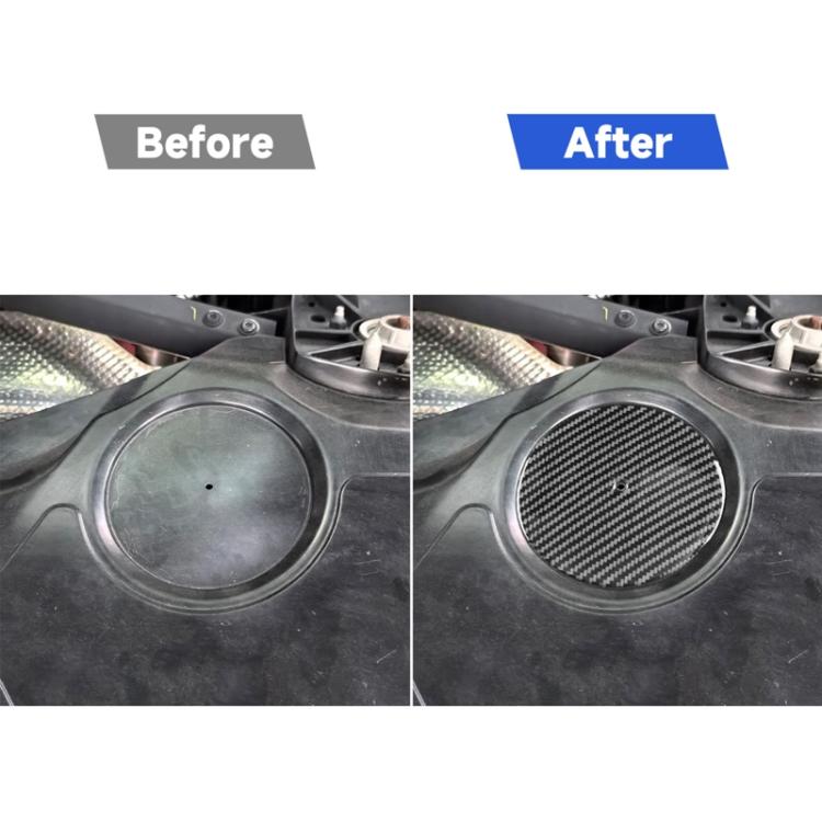 For Chevrolet Corvette C8 Engine Compartment Side Stickers - Black