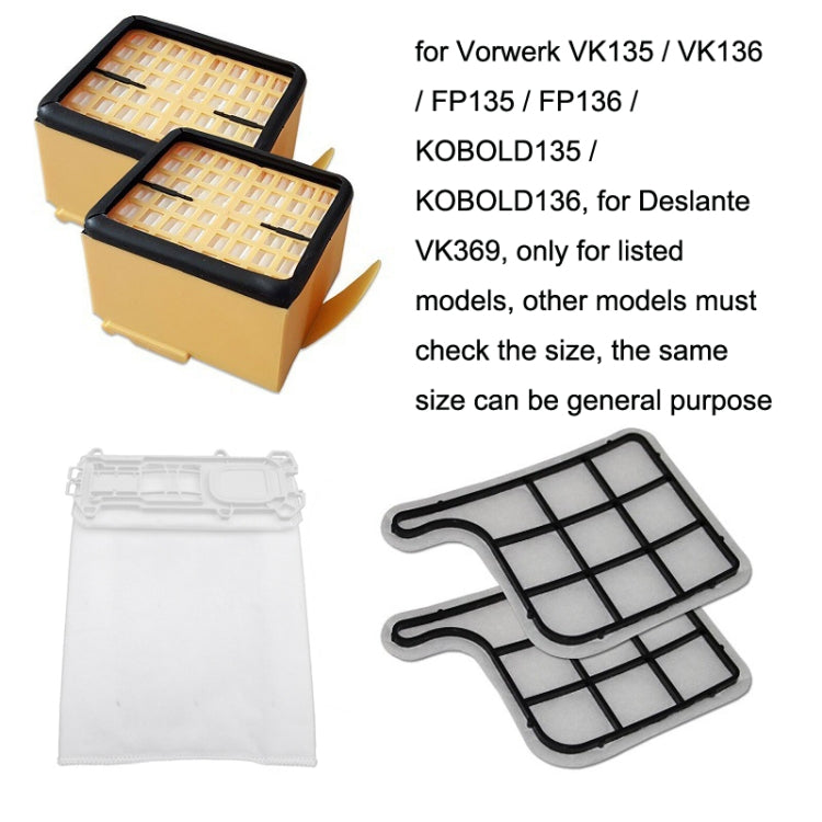 5 Sets Motor Tablet For Vorwerk VK135 / VK136 Vacuum Cleaner Accessories