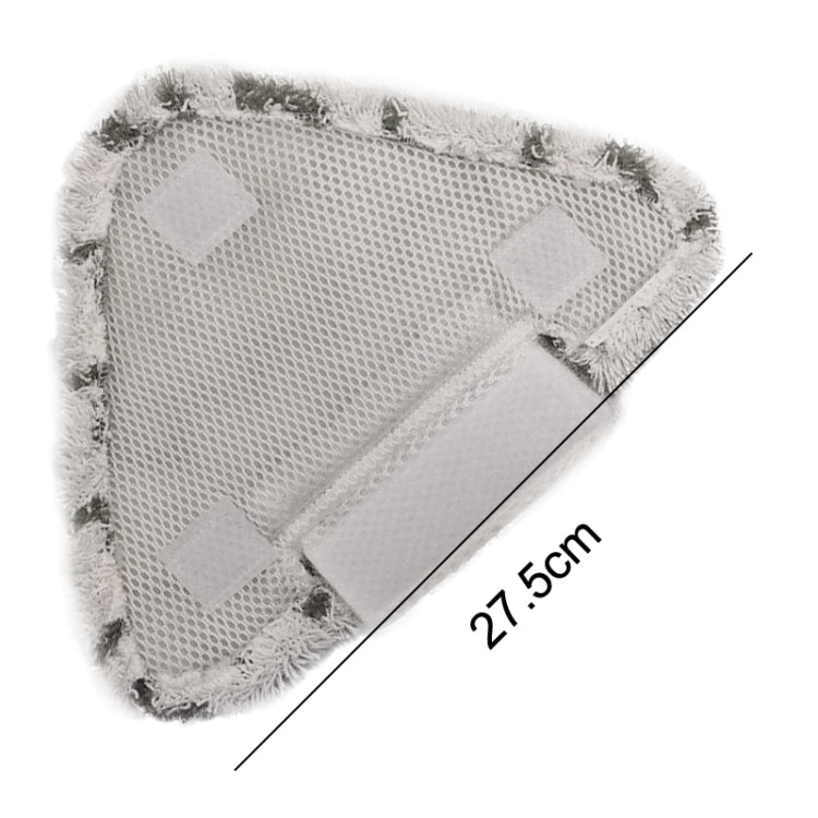 2PCS Steam Mop Triangular Cleaning Cloth For Shark P3 / P5 / P8 / T8(Gray Black)